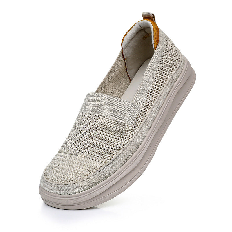 Women's Sheep Comfortable Mom Slip-on Lightweight Pumps Casual Shoes