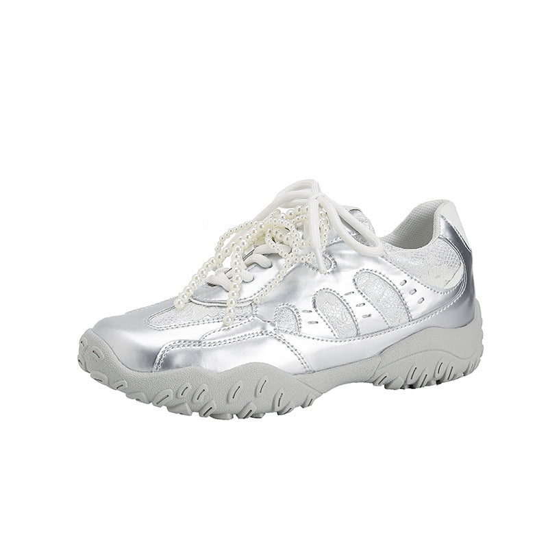 Increasing Insole Ballet Style Training Female Sneakers