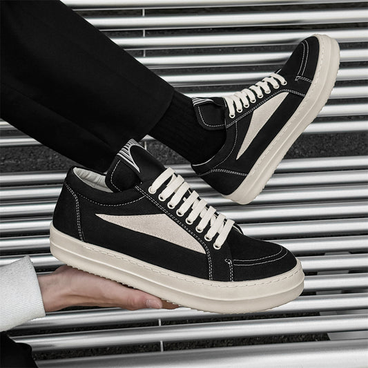 Men's Design Dark High Street Style Low Sneakers