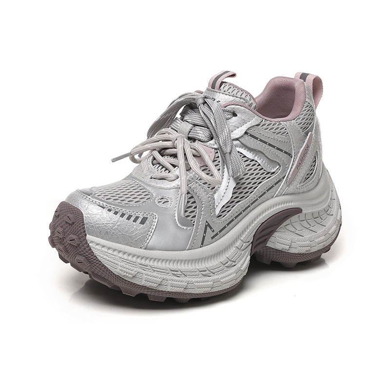 Women's Sports Leisure Dad Platform Breathable Lightweight Women's Casual Shoes