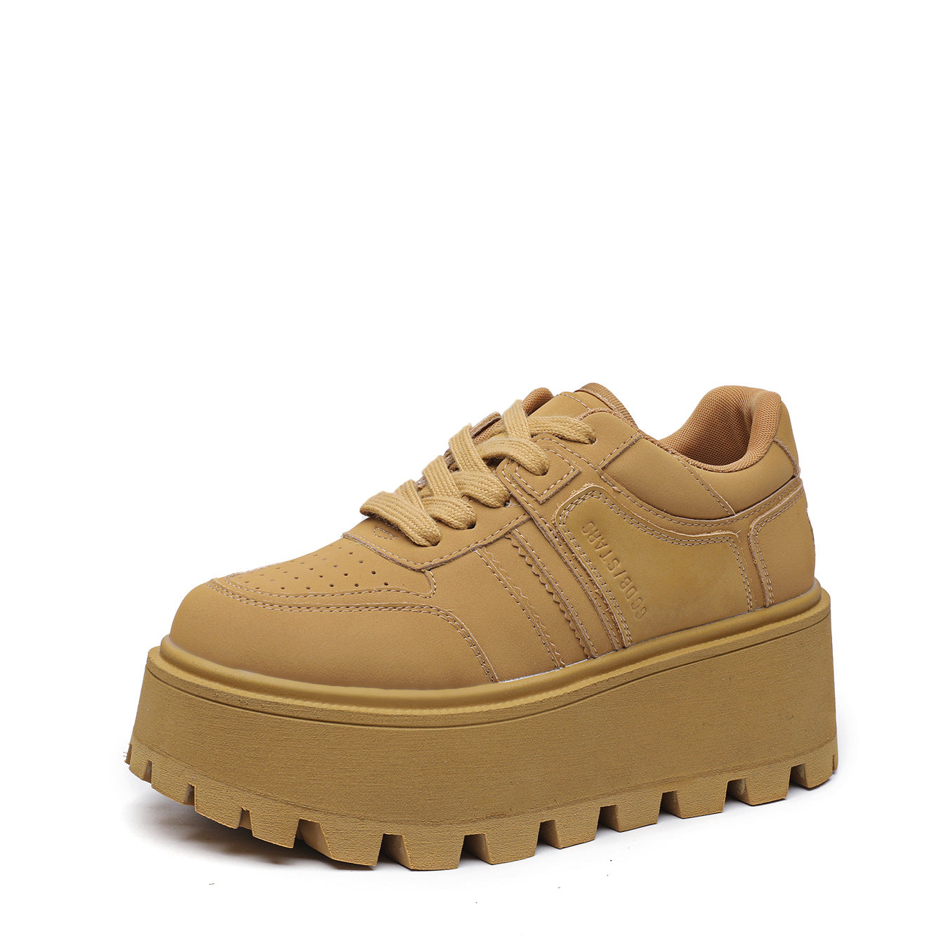 Niche Retro Thick Bottom Small Man Casual Shoes