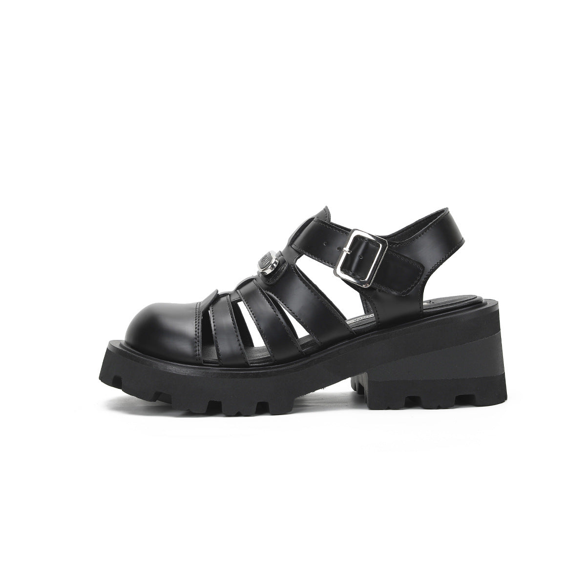 Women's Closed Toe Summer Pitcher Plant Platform Small Sandals