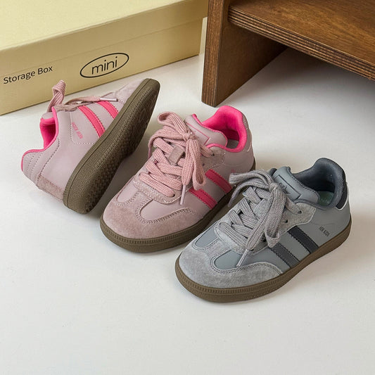 Children's Moral Training Spring Korean Fashion Suede Kid's Sneakers