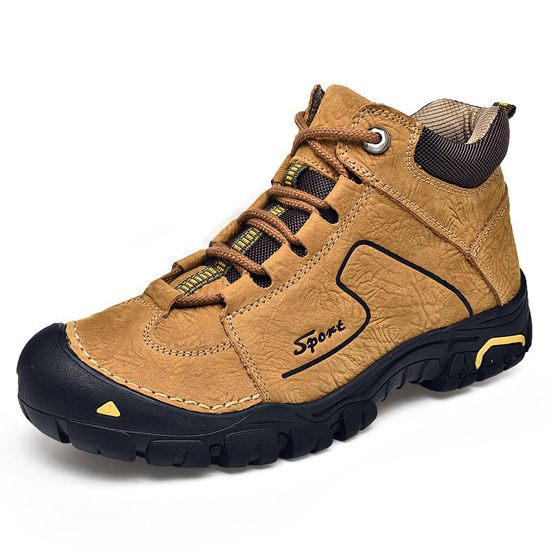 Men's Cowhide Cotton Winter Warm With Veet Sneakers