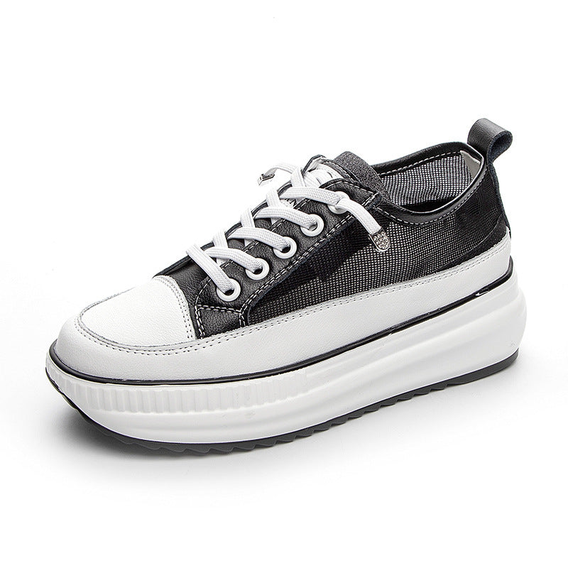 Women's Height Increasing Insole Versatile Thick Bottom Sneakers