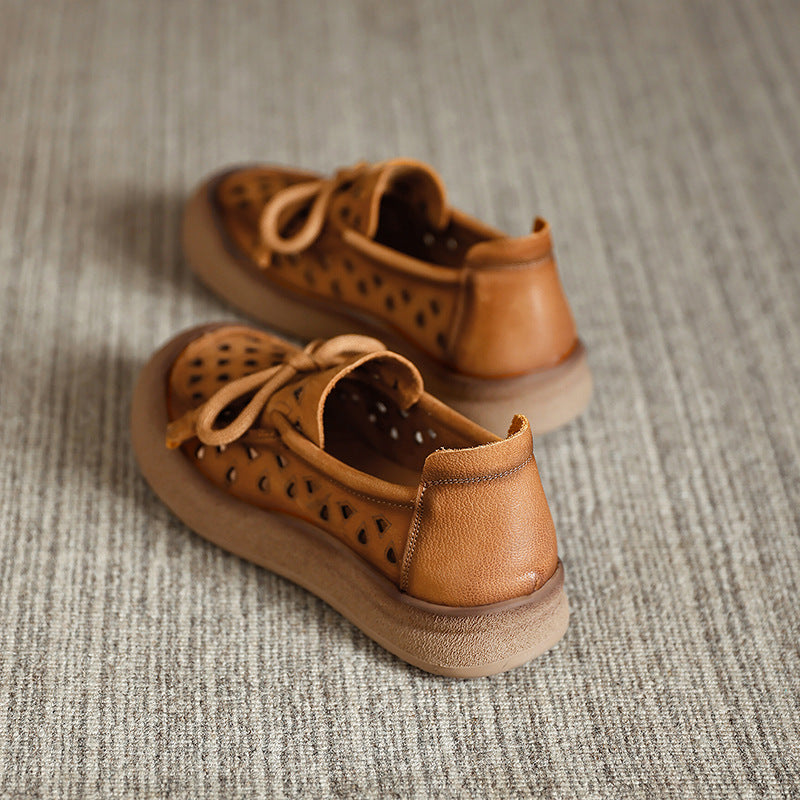 Summer Genuine Simple Style Flat Soft Casual Shoes
