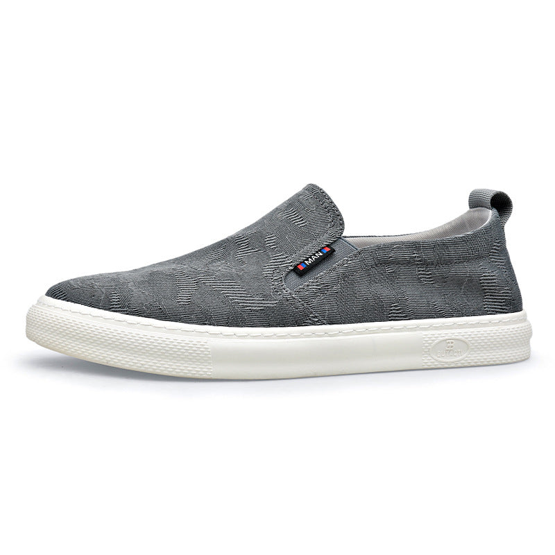 Men's Spring Korean Versatile Breathable Cloth Slip-on Canvas Shoes