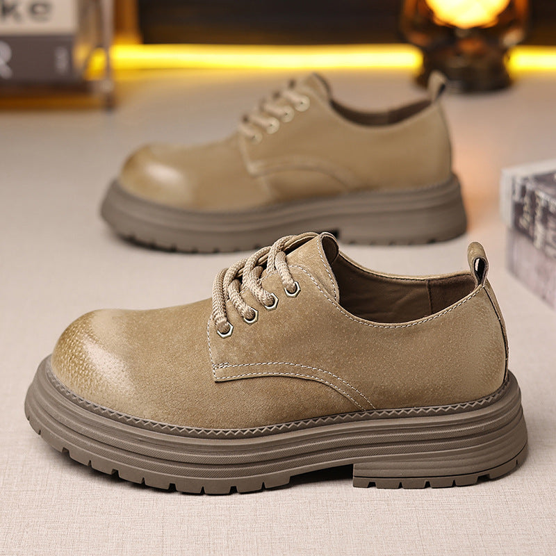 Men's Frosted Big Toe British Style Raise Boots