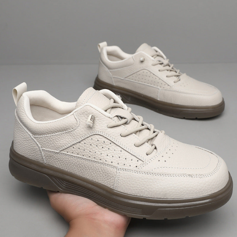 Men's Hollow Soft Surface Platform Breathable One Men's Shoes