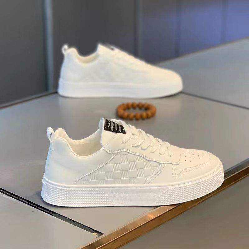 Durable Men's Spring White Trendy Sports Men's Shoes