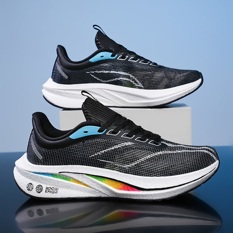 Women's & Men's Red Rabbit Running Breathable Single Mesh Flying Electric Carbon Sneakers