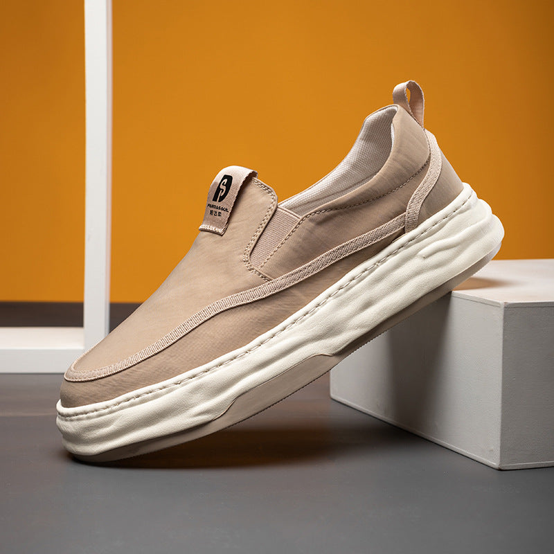 Men's Slip-on Lofter Summer Fashionable Versatile Breathable Canvas Shoes