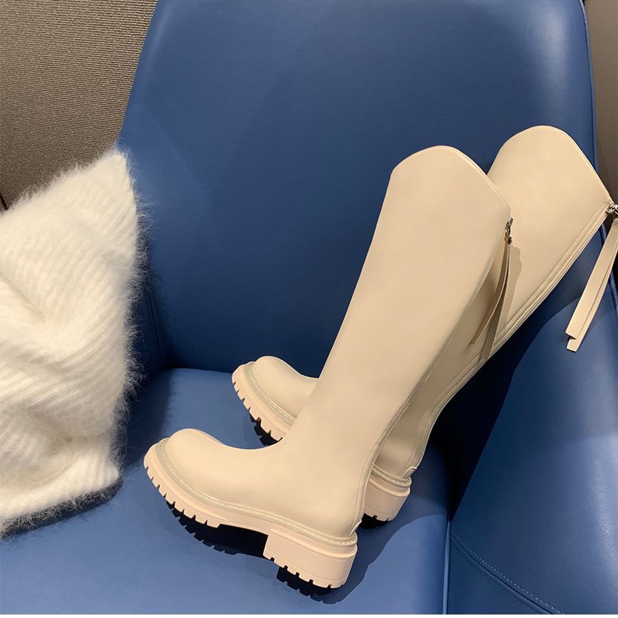 Women's Grape Mom Fleece-lined V Cut Knight Boots
