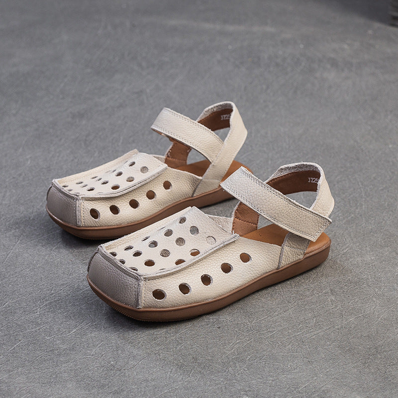 Women's Breathable Velcro Flat Bottom Comfort Mother's Sandals