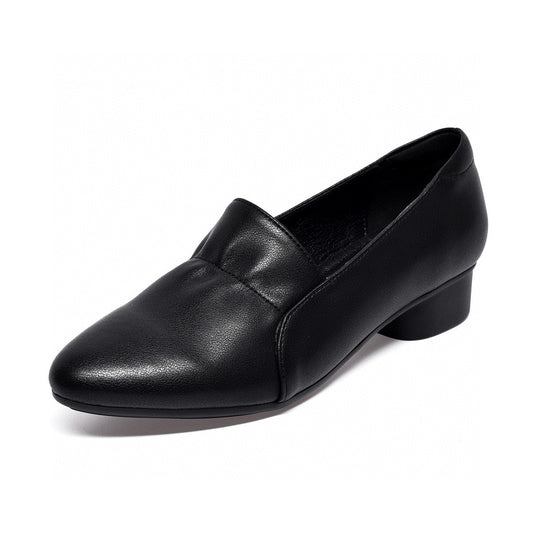 Women's Pointed Toe Spring Low Mouth Ruffles Loafers