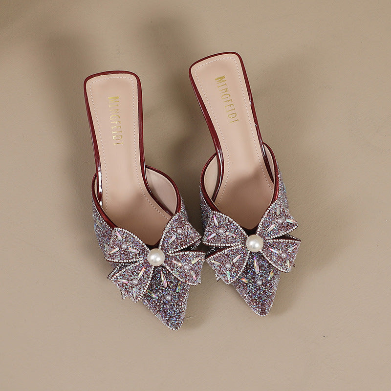 Women's Summer Fashion Pointed Toe Cap Stiletto Heels