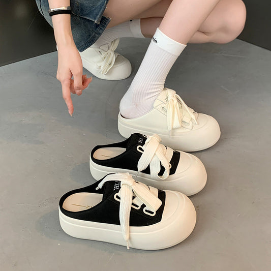 Slip-on Thick Bottom Big Head Ugly Sandals