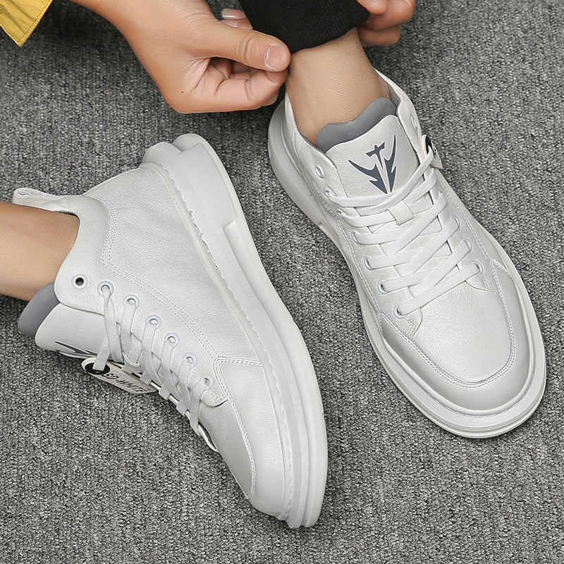Men's Oversized Autumn Widened Feet Warm White Men's Shoes