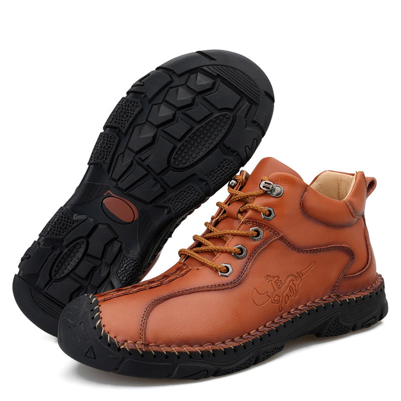 Men's Plus Size Cowhide Martin Outdoor Sports Boots