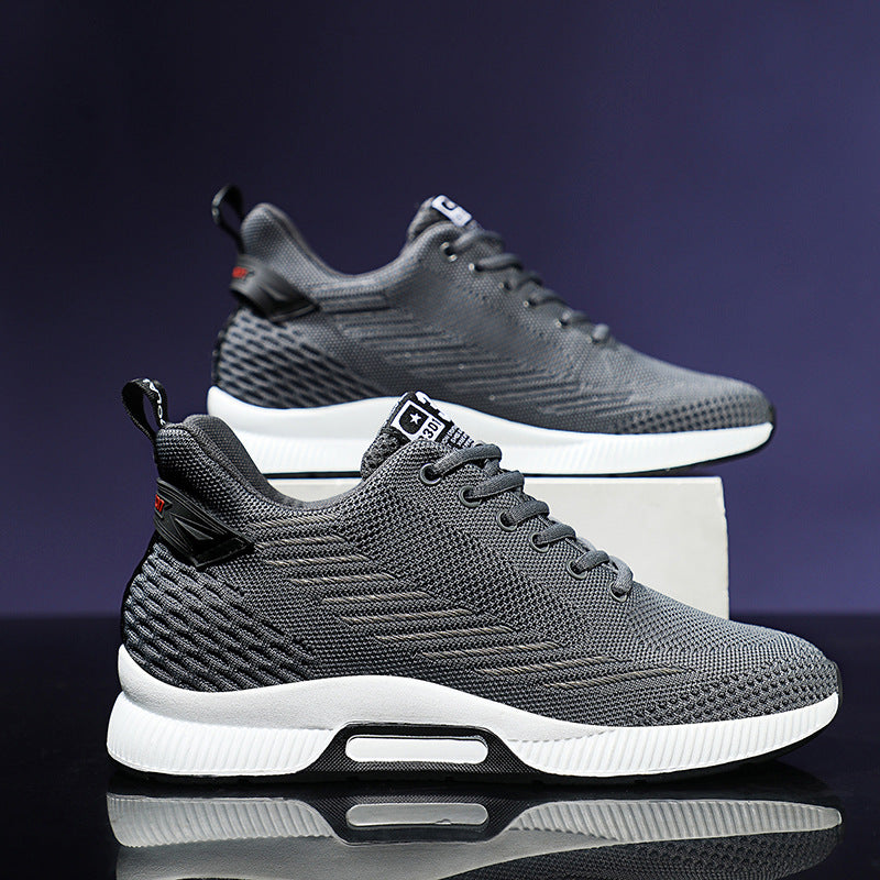Men's Height Increasing Insole Sports Leisure Breathable Mesh Sneakers
