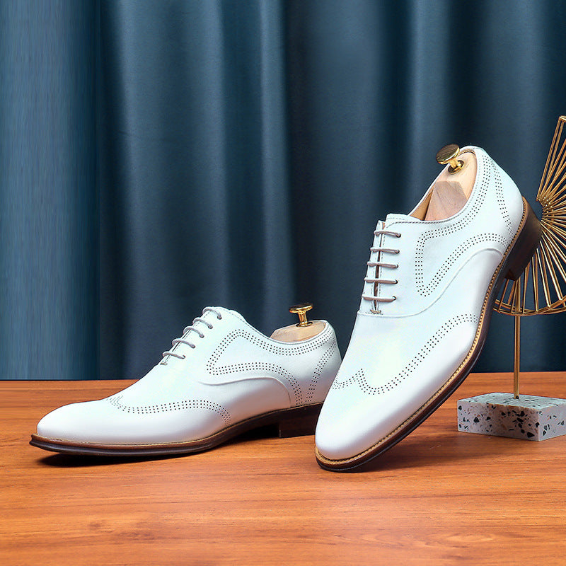 Men's Big Promotion Fashion Cowhide Comfortable Formal Men's Business Leather Shoes
