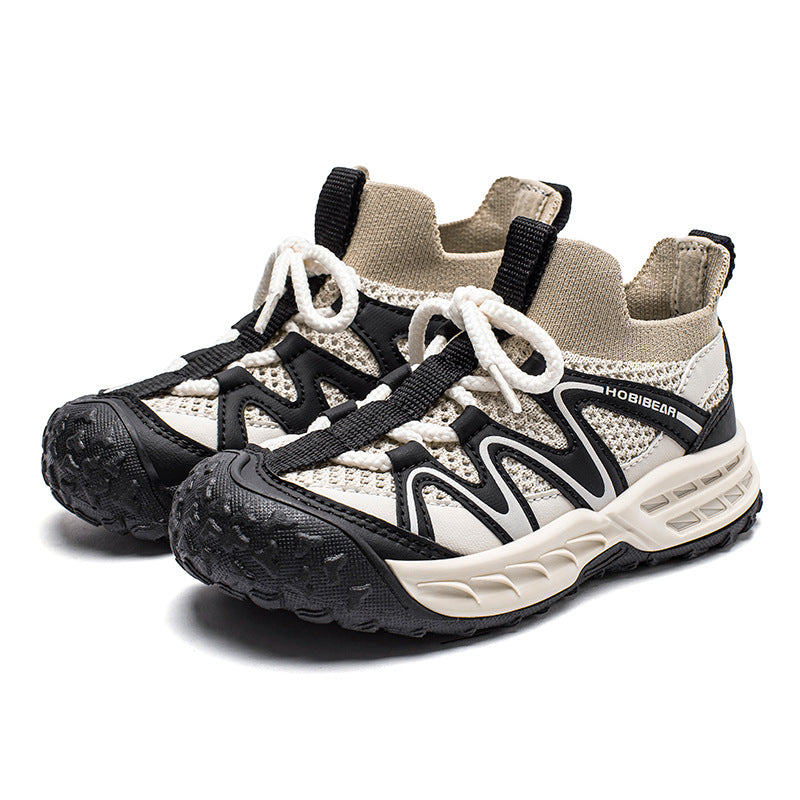 Single Mesh Summer Boys Middle Big Kid's Sneakers