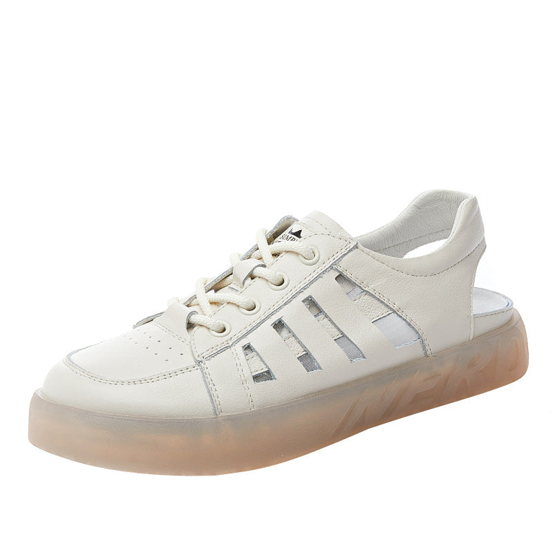 Women's Flat Comfort Round Toe Elastic Band Casual Shoes