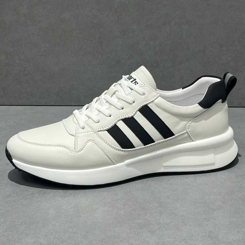 Men's Fashion Genuine Breathable Full Grain Cowhide Casual Shoes