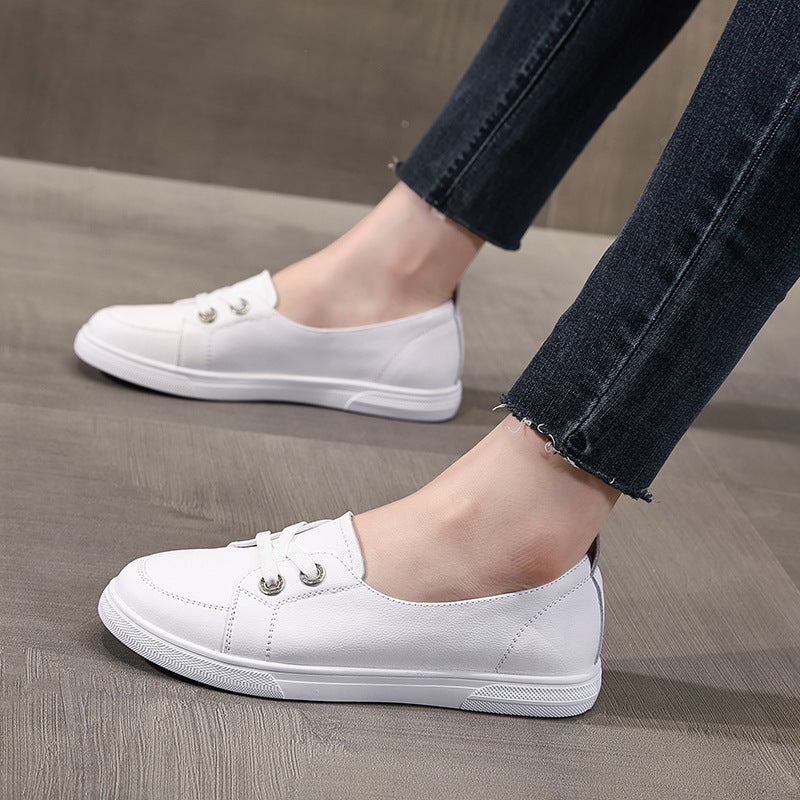 Female Versatile Flat Pumps First Layer Sneakers