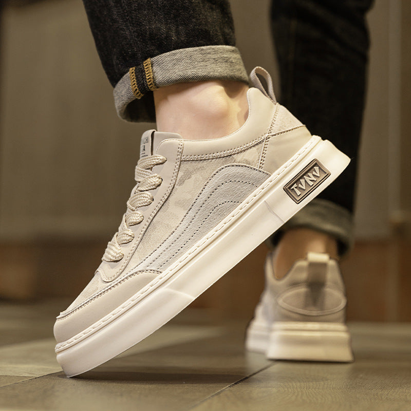 Men's Spring Trendy Fashionable Man White Comfortable Men's Shoes