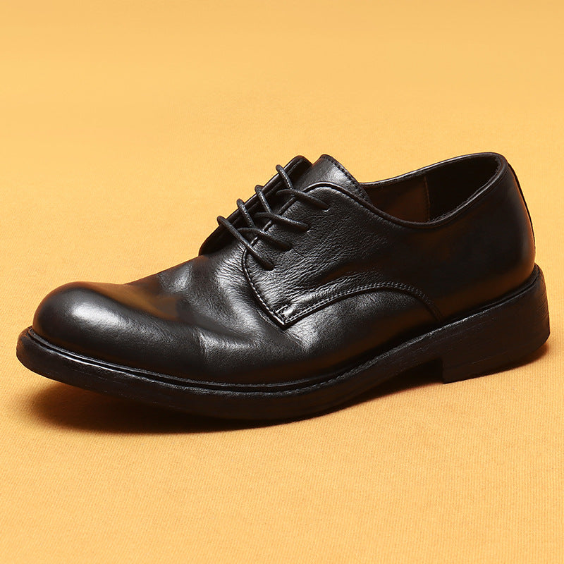 Men's Business Genuine Washed-out Vintage Distressed Sole Leather Shoes
