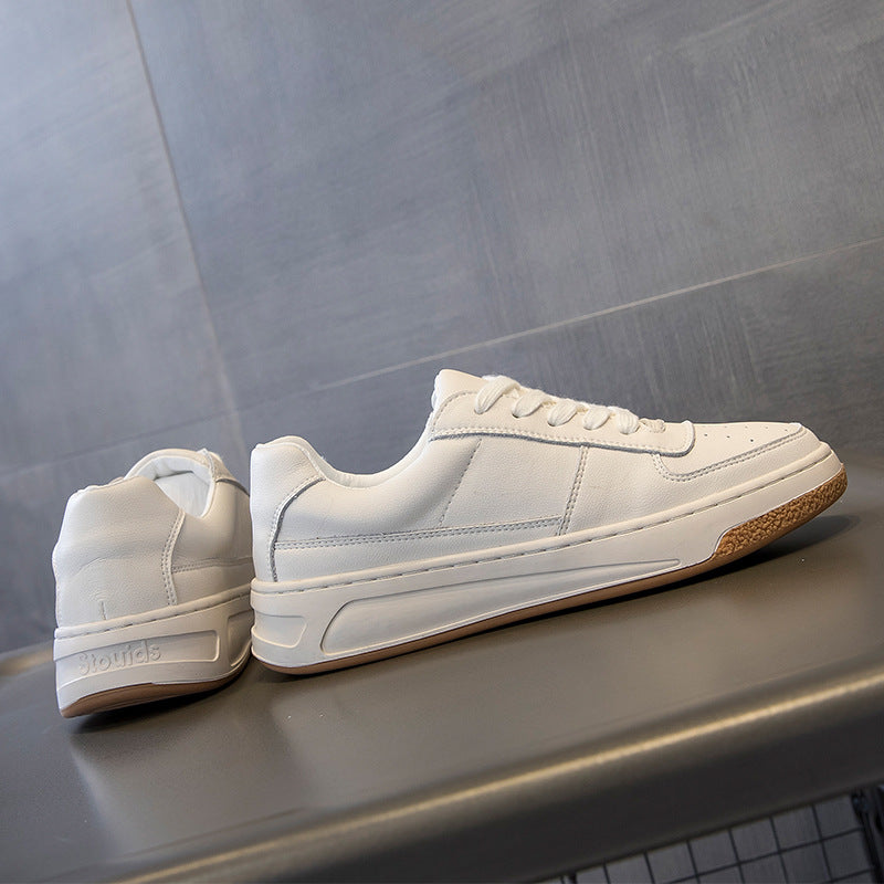 Women's Spring Genuine Flat-heeled Platform Korean Style Sneakers