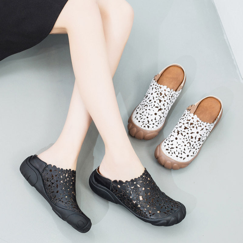 Women's Summer Fashion Outerwear One Pedal Flat Sandals