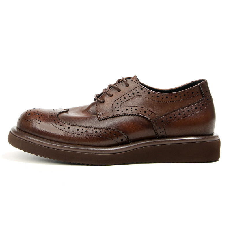 Men's Brogue British Retro Fashion Trends Platform Men's Shoes