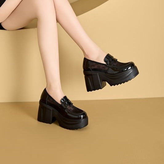 Women's Height Increasing Muffin Chunky Platform Cool Heels