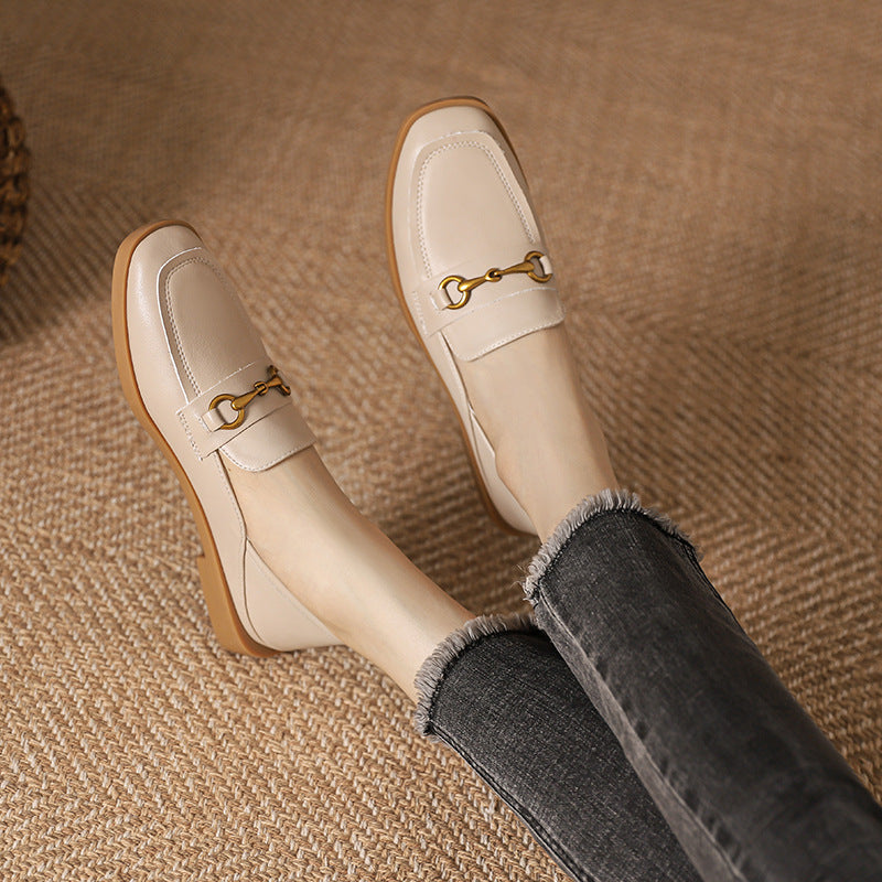 Women's Spring Authentic British Style Pumps Slip-on Loafers