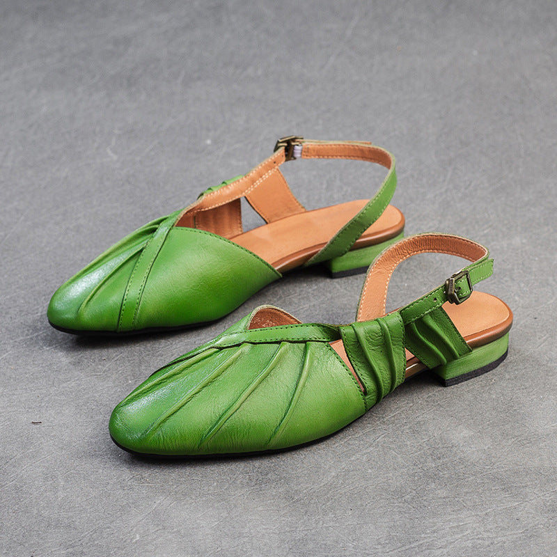 Women's Minority Closed Toe Flat French Style Sandals