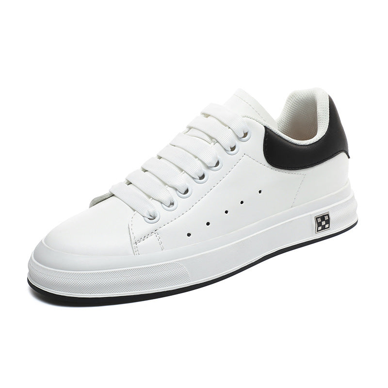 Men's Increasing Leisure Sports White Versatile Invisible Plus Men's Board Shoes