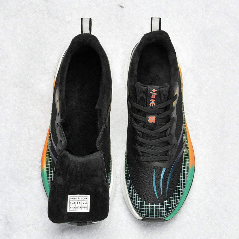 Red Rabbit Winter Fleece-lined Running Carbon Sneakers