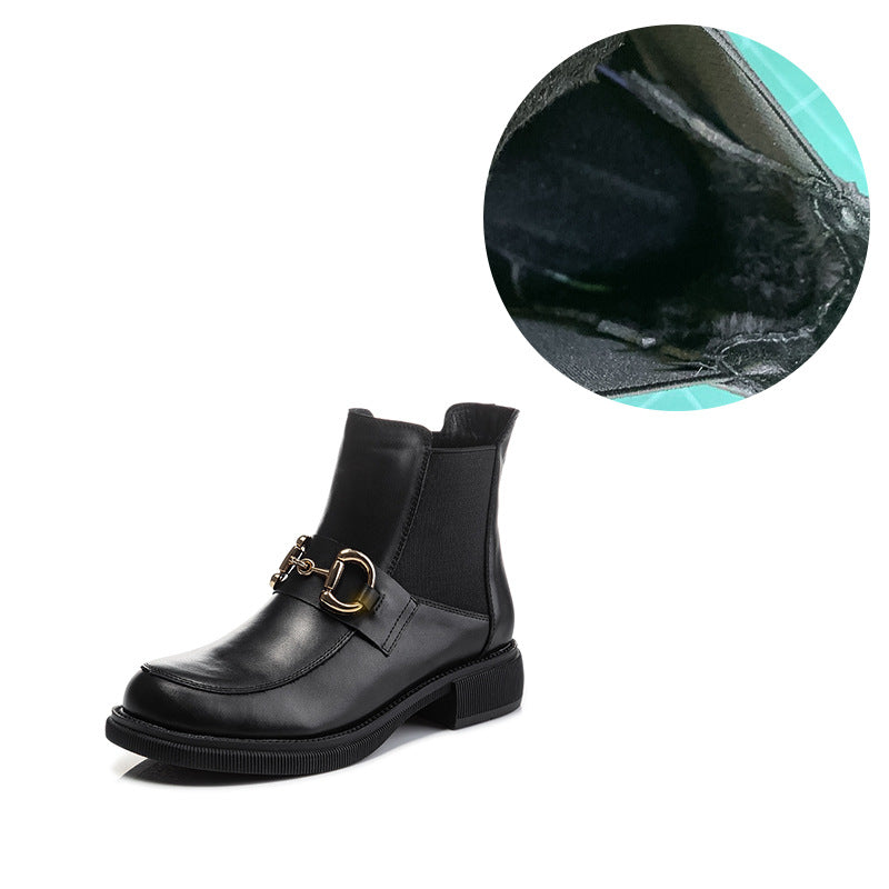 Women's Martin Autumn Plus Size Slip-on Ankle Boots