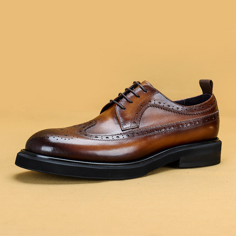 Men's Big Toe Business Warm Slugged Bottom Casual Shoes