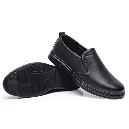 Men's Top Layer Cowhide Slip-on Business Comfortable Leather Shoes