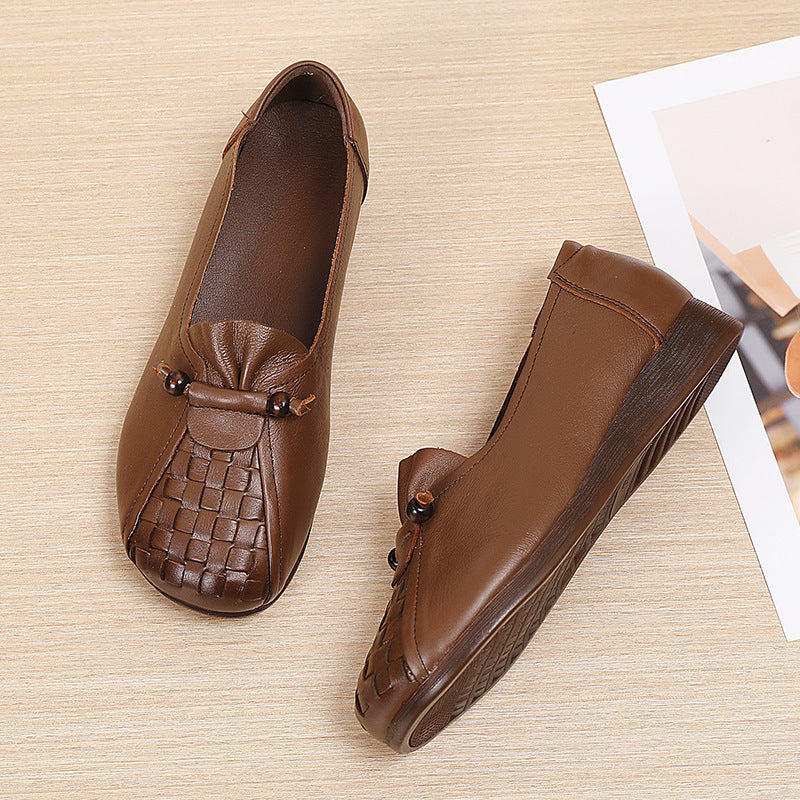 Women's Genuine Soft Bottom Slip-on Surface Lightweight Women's Casual Shoes