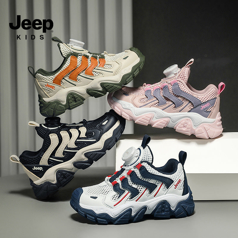 Children's Summer Mesh Surface Soft Bottom Rotating Kid's Sneakers