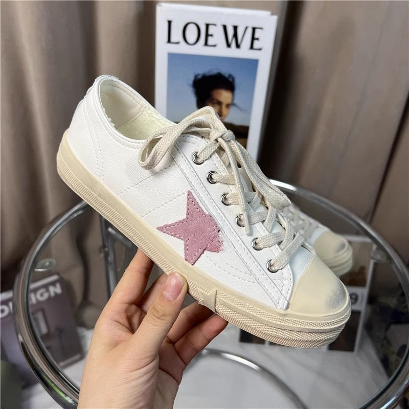 Women's Grape Mom Retro Dirty Board Distressed Casual Shoes