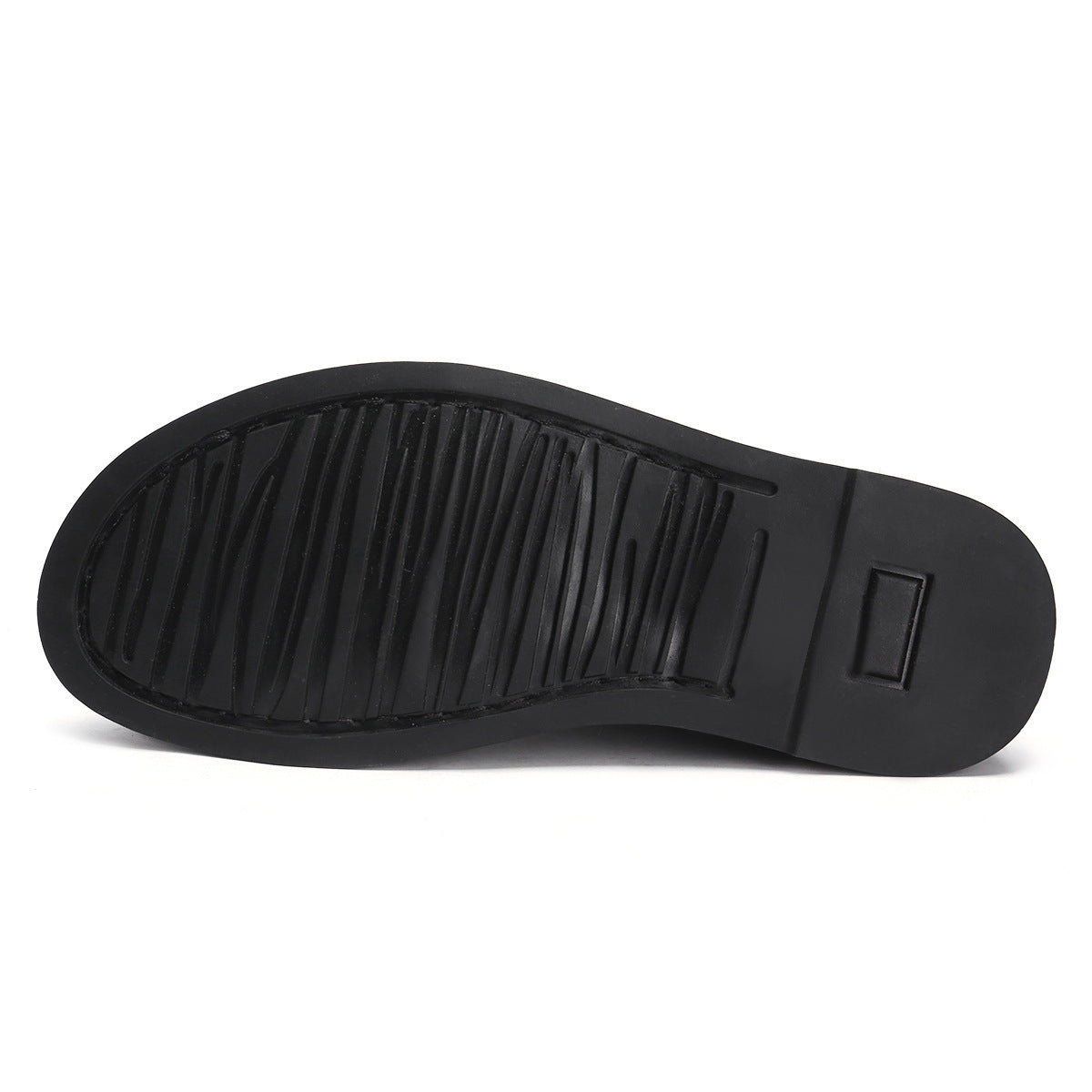 Men's Comfortable Cowhide Round Head Leisure Thick Men's Casual Shoes