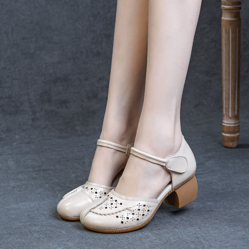 Women's Summer Hollowed Hollow Comfort Breathable Pump Heels