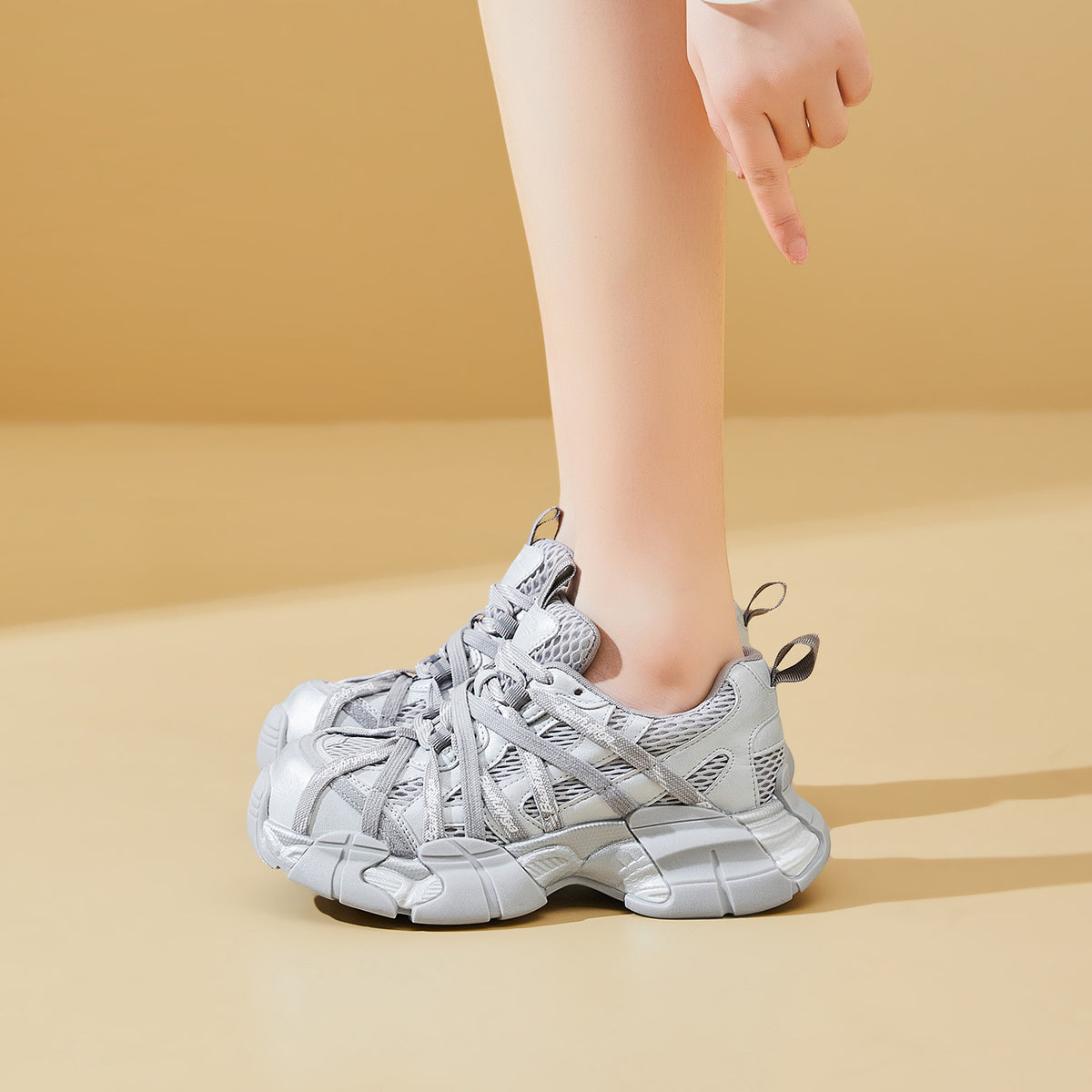 Women's Dad Trendy Autumn Korean Fashion Platform Women's Sports Shoes