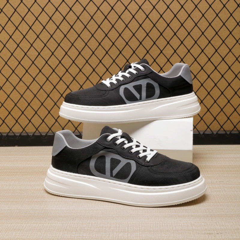 Men's Oversized Breathable Ice Silk Cloth Platform Canvas Shoes
