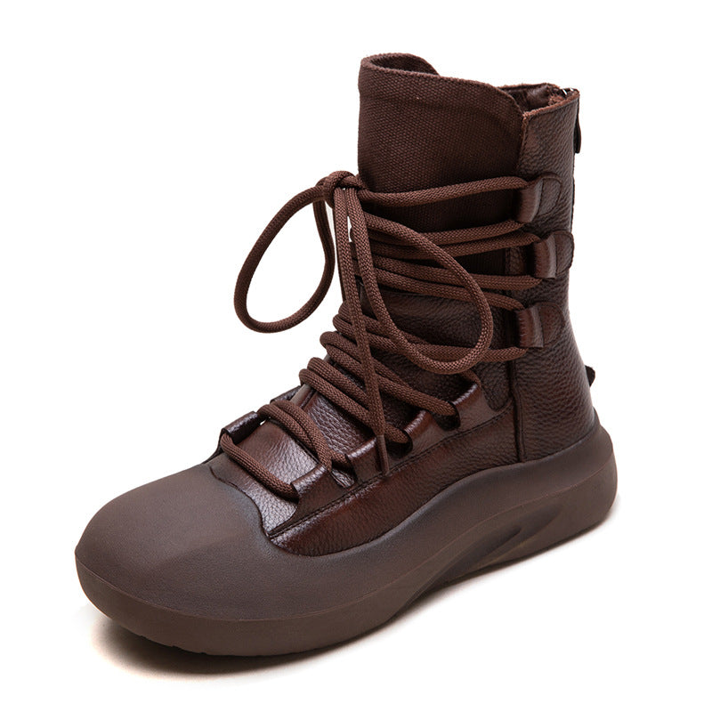 Women's & Men's Winter Retro Platform British Martin Design Boots